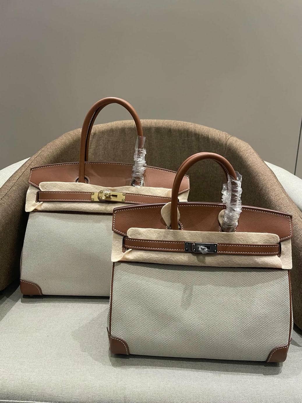 Birkin Canvas-Leather Mix-13